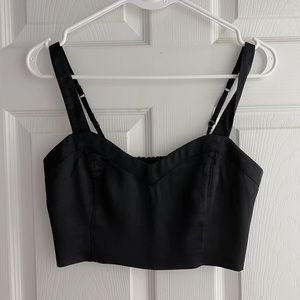 AF corset satin crop